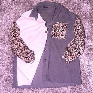 SHEIN Corduroy‎ Button Down Top